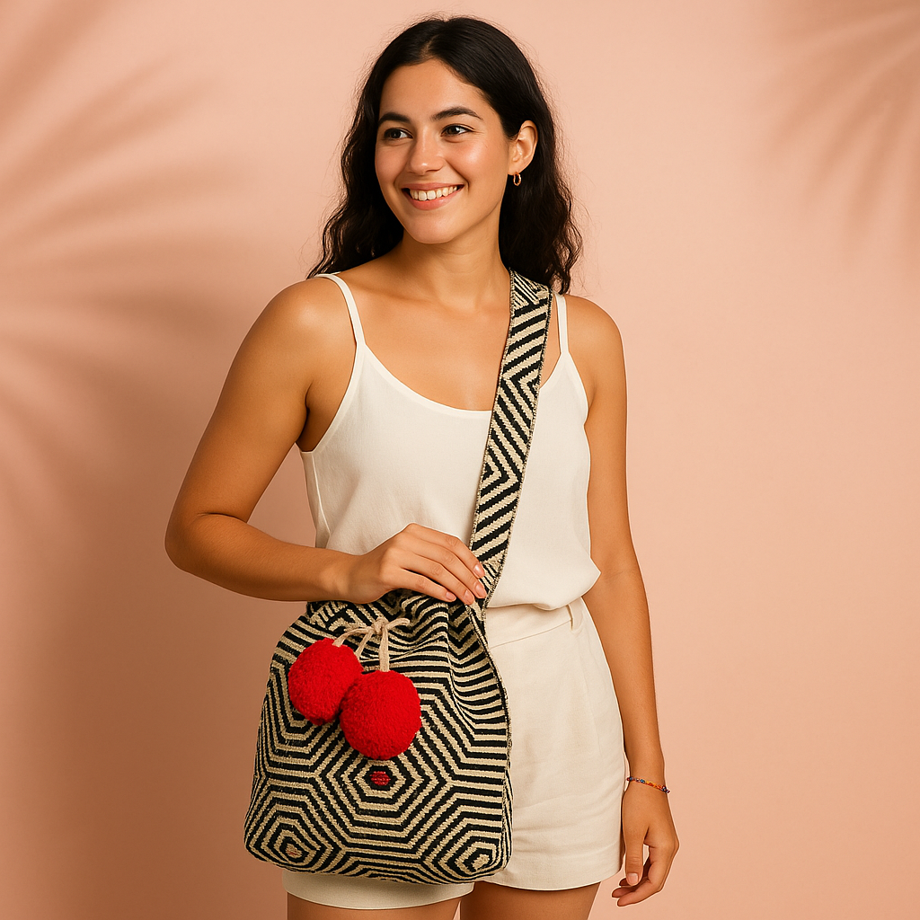 Mochila Labrada Pompones