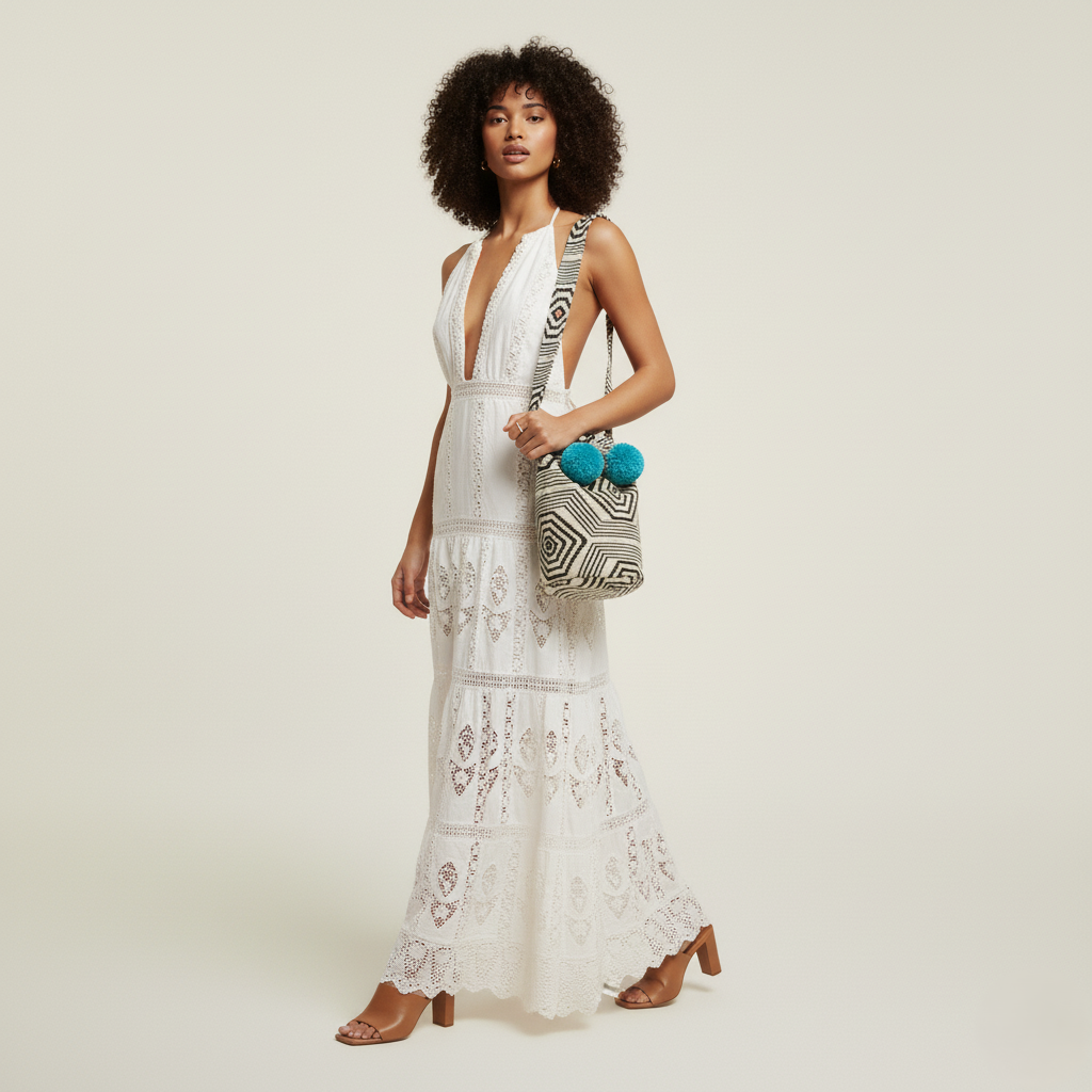 Mochila Labrada Pompones