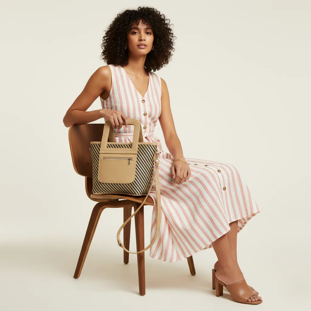 Bolso de Mano · Beige