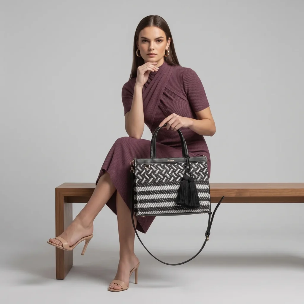 Business Bag · Blanco Negro