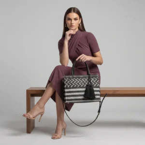 Business Bag · Blanco Negro