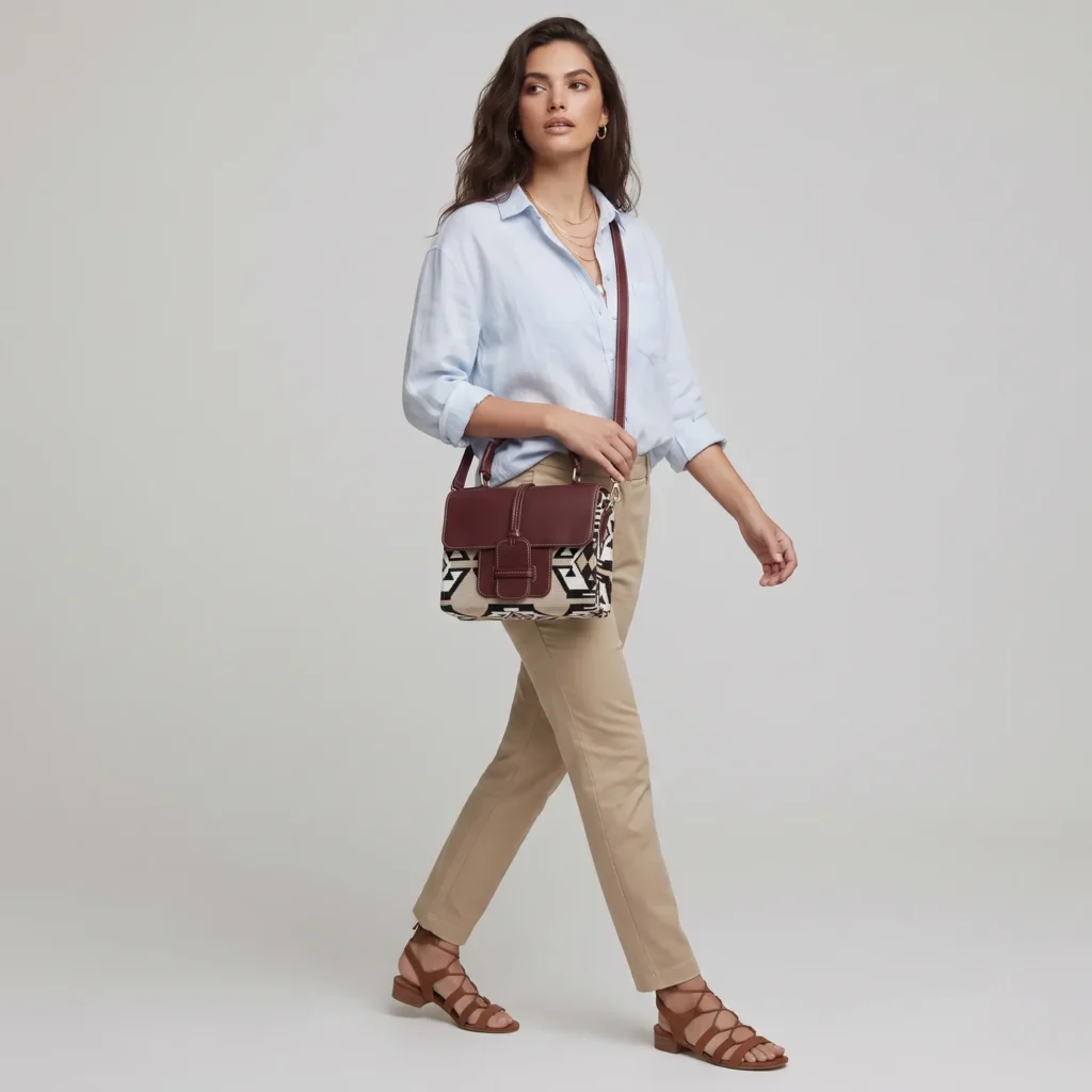 Cartera · Exagonos Cafe Cuero