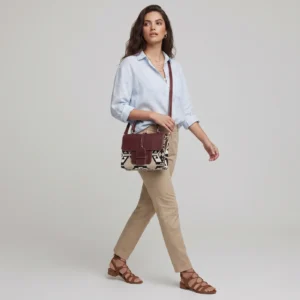 Cartera · Exagonos Cafe Cuero
