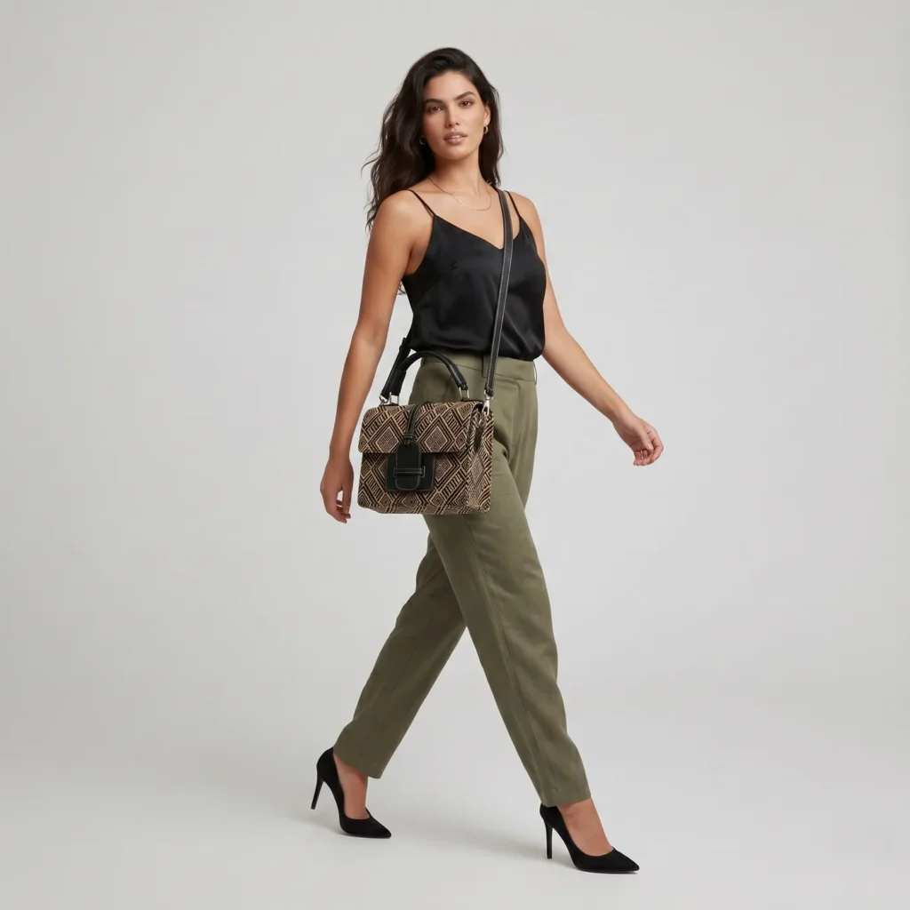 Cartera · Rombos Negro