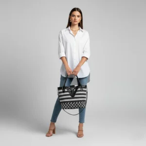 Tote Bag · Blanco Negro